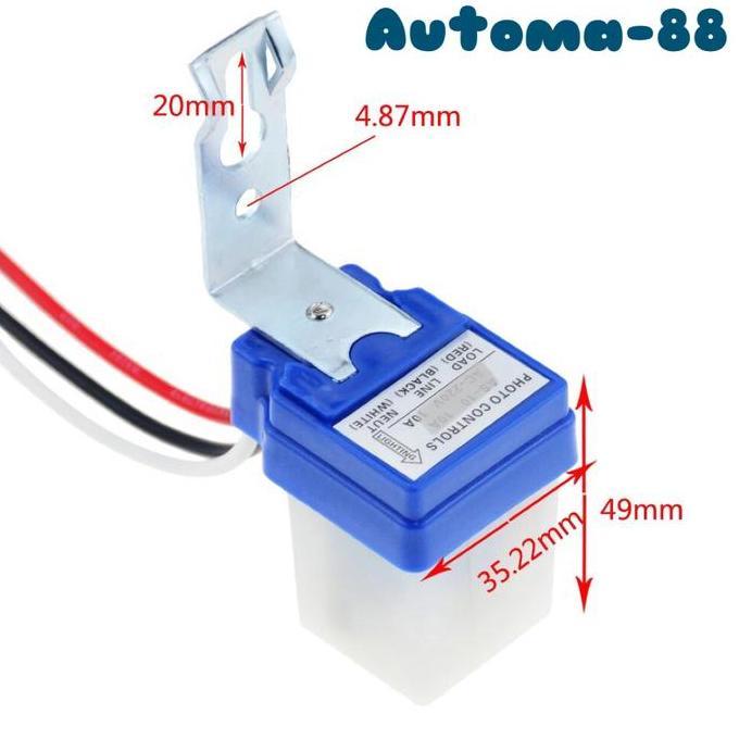 Zaito- Saklar Otomatis Sensor Cahaya Ac Dc 24V Photocell Penerangan Jalan