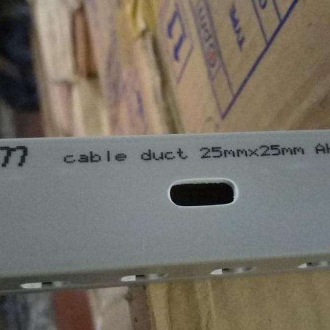 Whyyuo- Kabel Duct 25X25 / Wiring Duct / Ducting 25X25 Lubang Abu-Pm