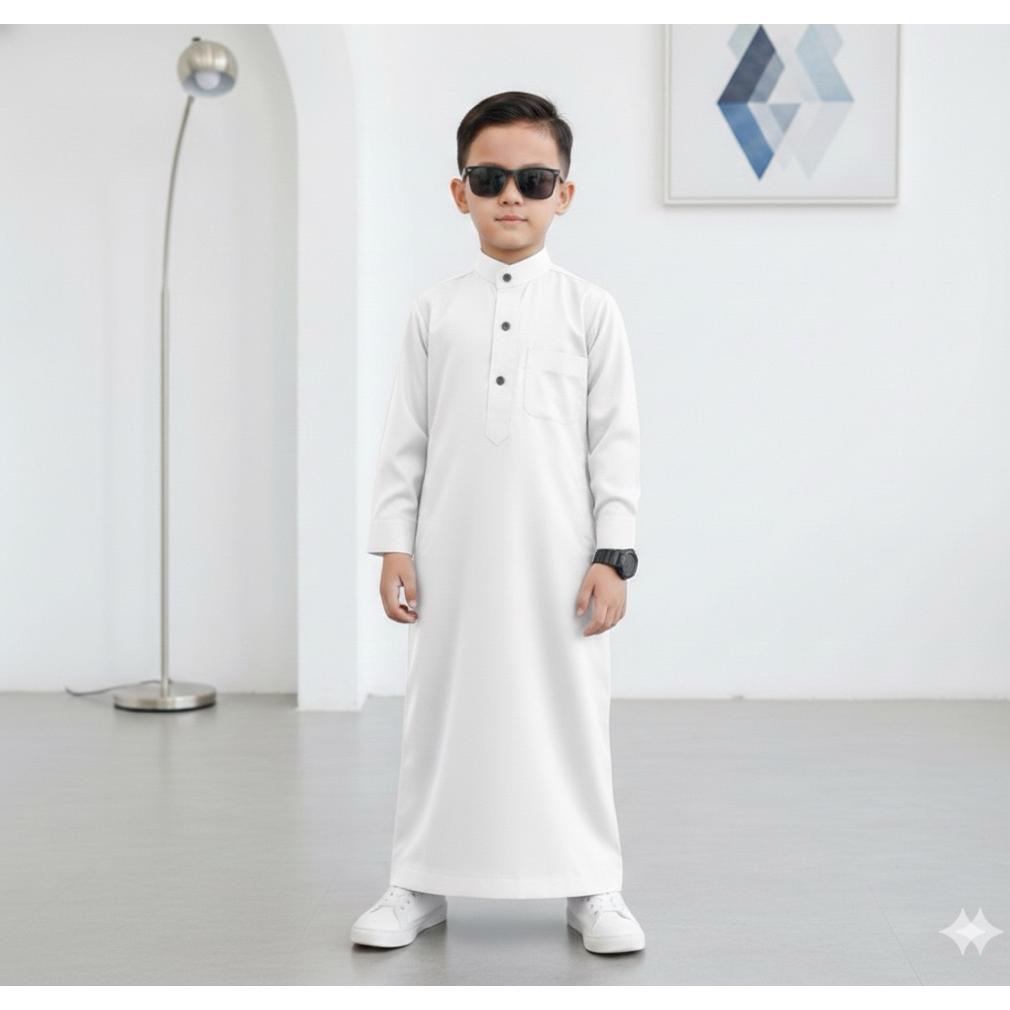 premium gamis toyobo anak laki laki 1-14 tahun-jubah gamis toyobo baju koko anak laki laki lengan pa