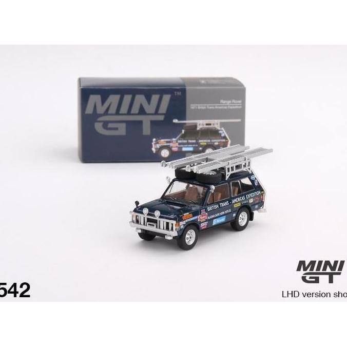 MINIGT 542 RANGE ROVER 1971 BRITISH TRANS AMERICAS EXPEDITION MGT AS2123