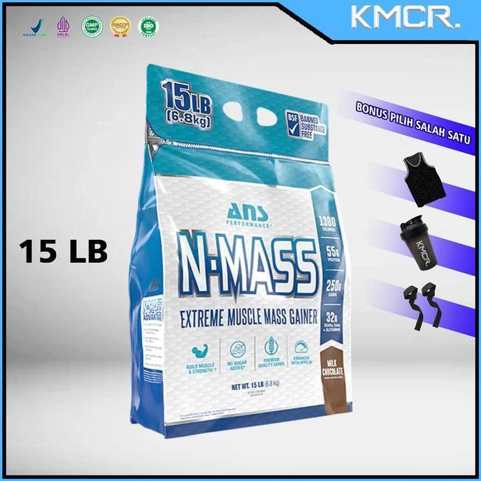 Ans Performance Nmass N-Mass 15 Lbs 6.8Kg Weight Gainer N Mass - Kmcr