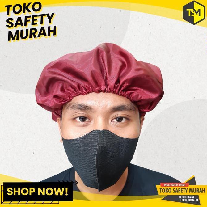 Nurse Cap Kain / Hair Net / Hair Cap Topi Masak Penutup Kepala Rambut