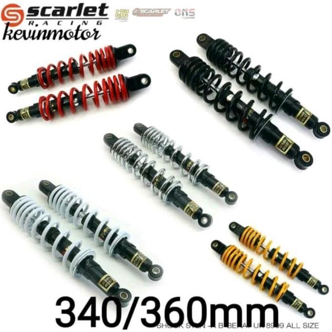 8999/280/340/360 MM ORIGINAL SCARLET 8999 SHOCKBREAKER SHOCK ABSORBER BLKG YMH HONDA SUZUKI JUPITER,