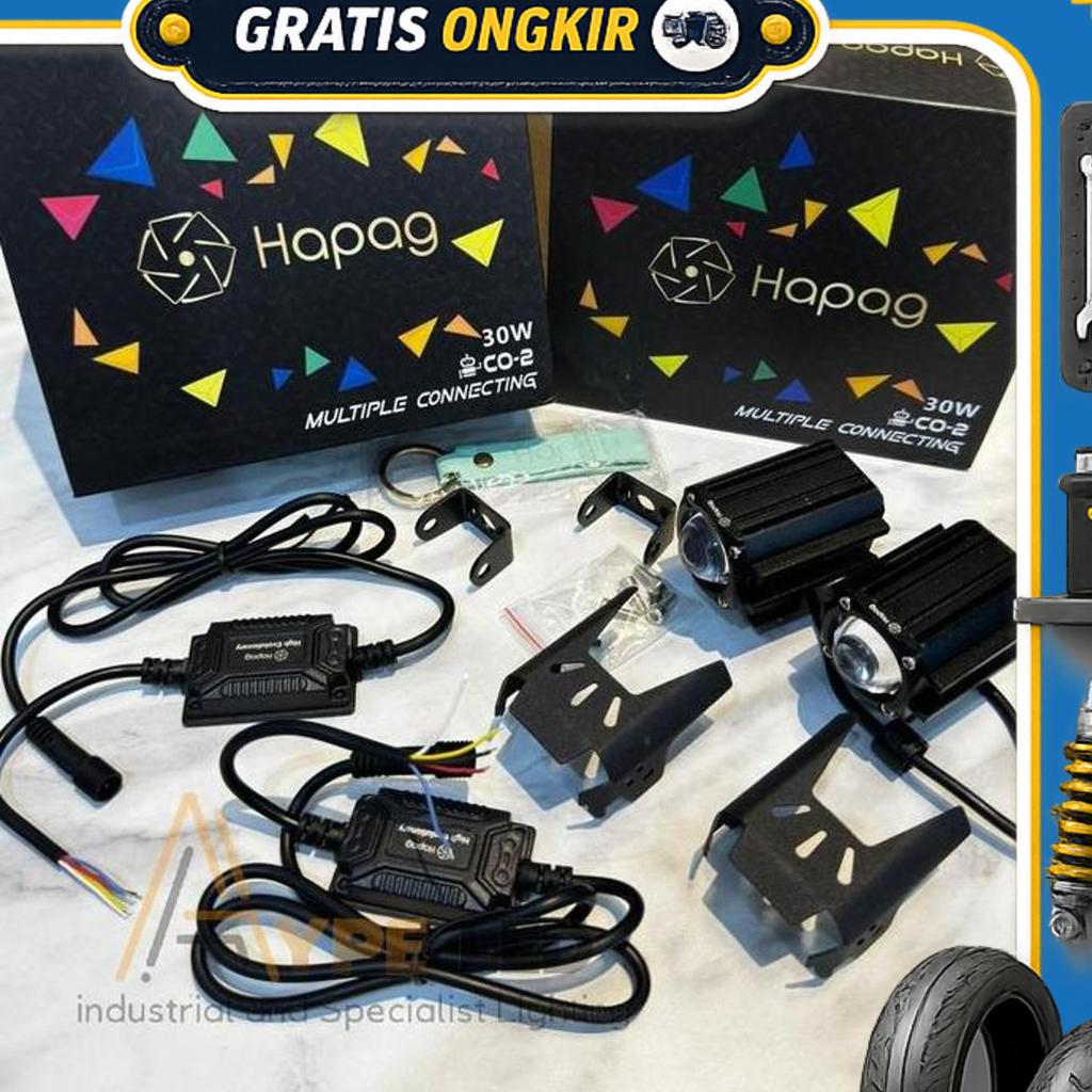 Lampu Tembak Mini Laser Co-2 Hapag 30 Watt Plus Demon Eyes Lampu Tembak 1 Mata Co2 Hapag