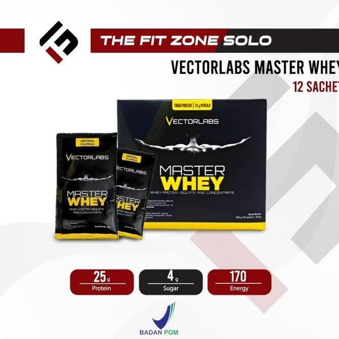 Vectorlabs Master Whey Protein 12 Sachet Box Whey Protein