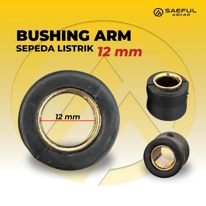 Bushing Arm & Shock Breaker Sepeda Listrik 10mm & 12mm Meredan dan Menyeimbangkan Gerakan Kendaraan