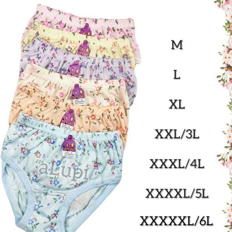 GARANSI 12pcs Celana Dalam Cawet Wanita Dewasa Anti Nyeplak Lusinan Jumbo Grosir