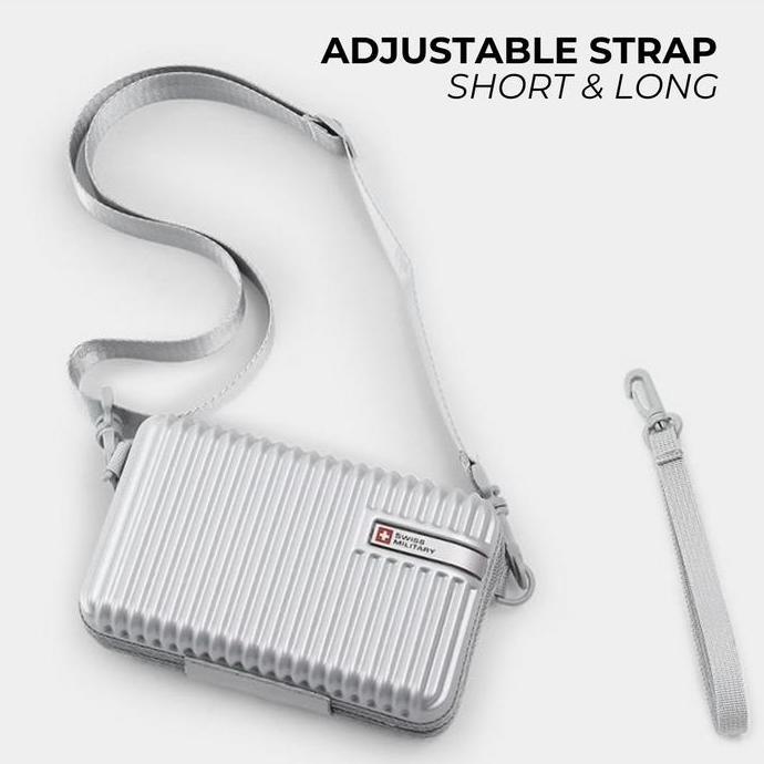 TERBARU - Swiss Military Hardcase Mini Pouch - Tas Traveling