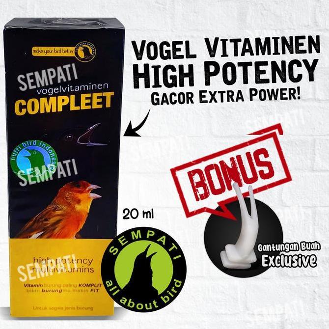 SEMPATI VOGEL VITAMINEN COMPLEET VITAMIN MENINGKATKAN BREEDING KICAU DAYA TAHAN STAMINA UNTUK SEMUA 