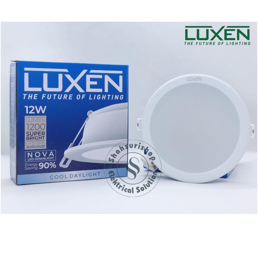 LUXEN NOVA 12 WATT DOWNLIGHT LED PANEL IB BULAT SUPERBRIGHT BERGARANSI