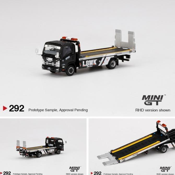 moqeelcuan / MiniGT 292 Isuzu N-Series Vehicle Transporter LBWK Black MGT Mini GT Diskon