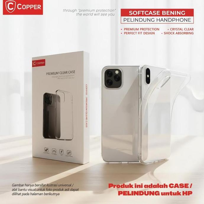COPPER SOFTCASE COMPATIBLE FOR OPPO RENO 5F - CLEAR SOFT CASE