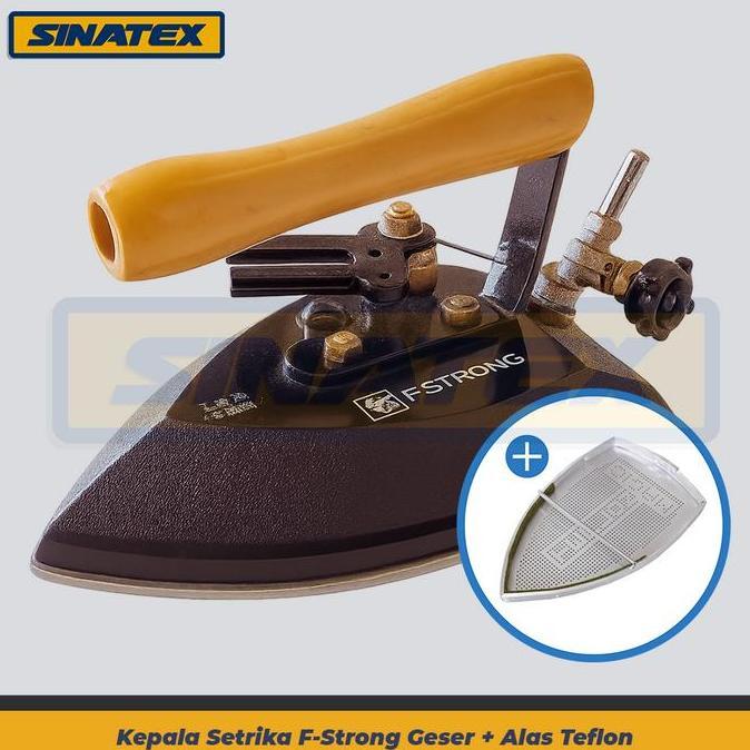 [Tuas Geser] Setrika Uap Laundry Kepala Gosokan Uap Laundry F-Strong Baijinlong + Teflon Awet Bagus