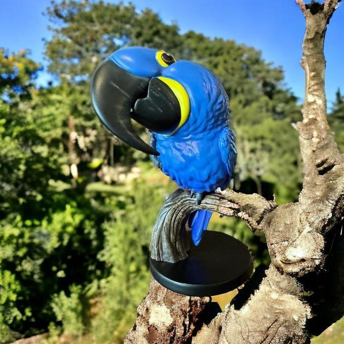 HYACINTH MACAW ANIMAL FIGURE MINIATUR - ANODORHYNCHUS HYACINTHINUS ANIMAL HEAVENLY BODY
