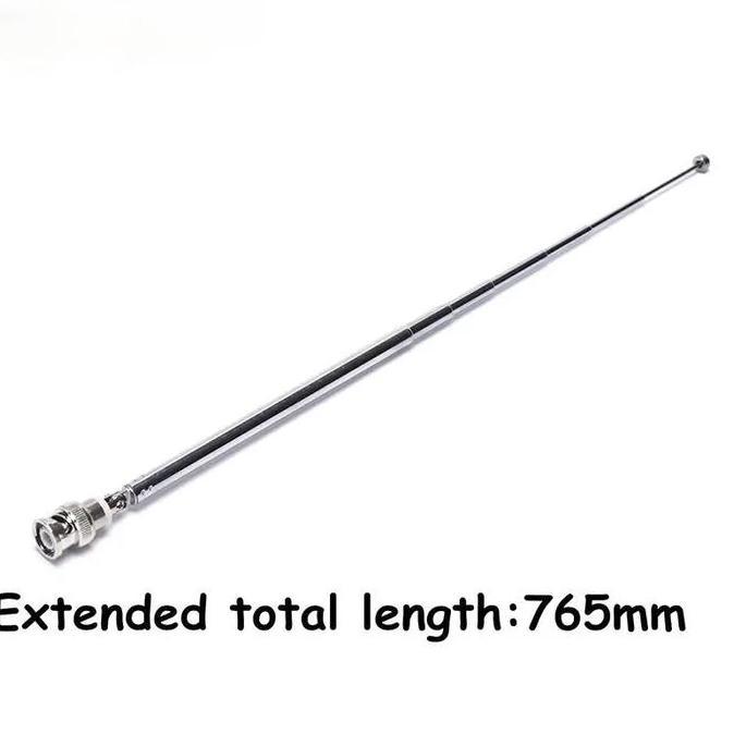 76CM ANTENA MIC MICROPHONE WIRELESS VHF / UHF PANJANG 76CM BNC COOPER CROME UNIVERSAL FREQUENCY MHZ 