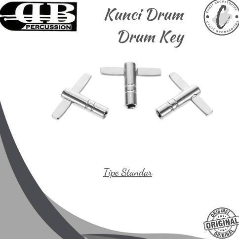Kunci Drum Tuning Drum Besi Chrome Tune Key Lubang Gantungan Kunci K01
