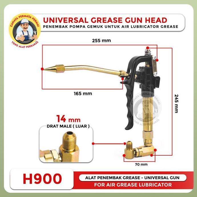 agniyashp / Grease Gun Umum untuk Pompa Gemuk Angin // Gun Grease Lubricator - Gun Pompa Gemuk Angin