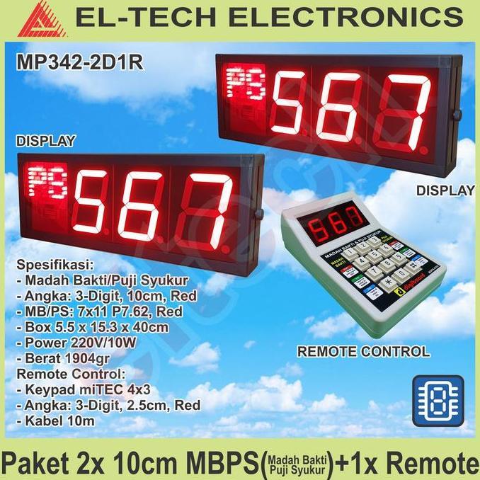 agniyashp / Madah Bakti Puji Syukur Kidung Adi Agung Gereja Timer LED Digital Monitor Display Board 