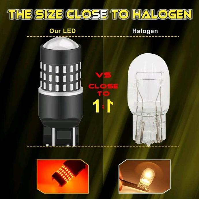 Lampu Rem mobil Led T20 7443 4 kawat free error Car
