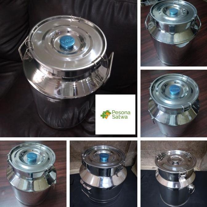 Milk Can Stainless Steel Sus - 4,8,15,20,25,40,45 liter -
