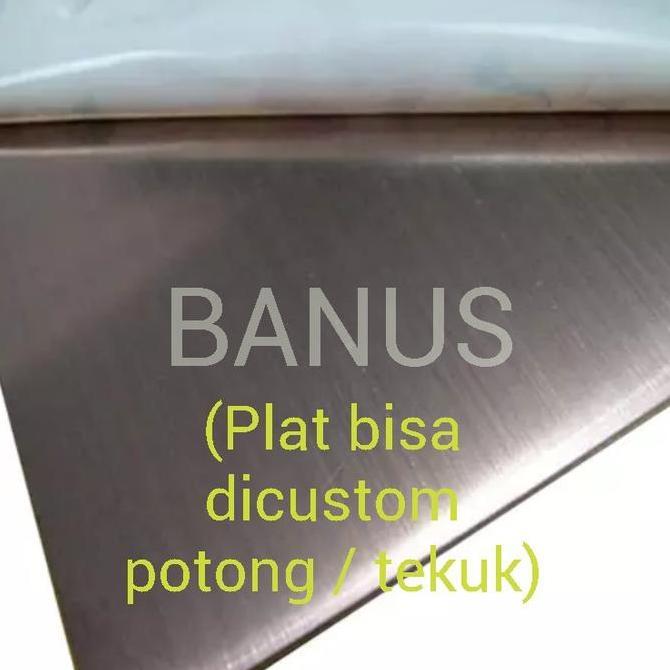 Plat stainless 304 hairline 1 mm / plat stainless hairland 304 HL 1 mm