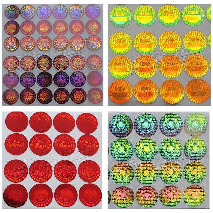 TERBARU - Custom Stiker Segel Hologram Label 2D 3D Berkualitas Impor