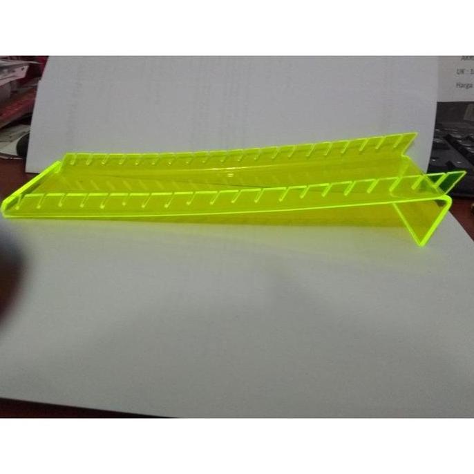 Akrilik kartu perdana / warna hijau stabilo 3mm