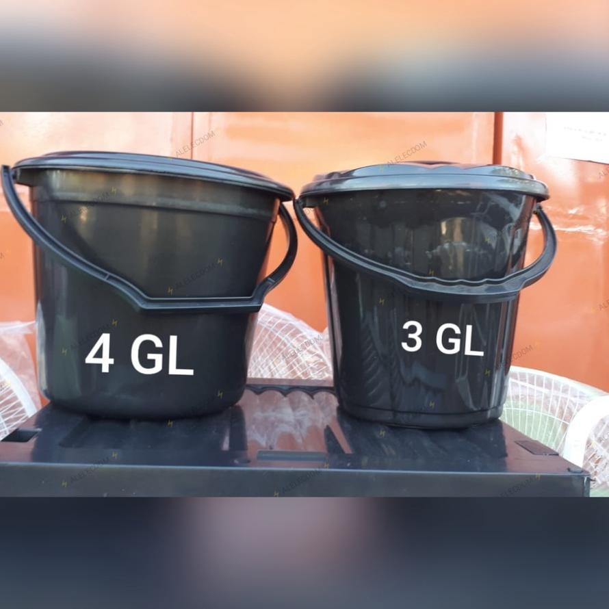 Ember Plastik 3 Galon + Tutup / Ember Plastik 4 Galon + Tutup