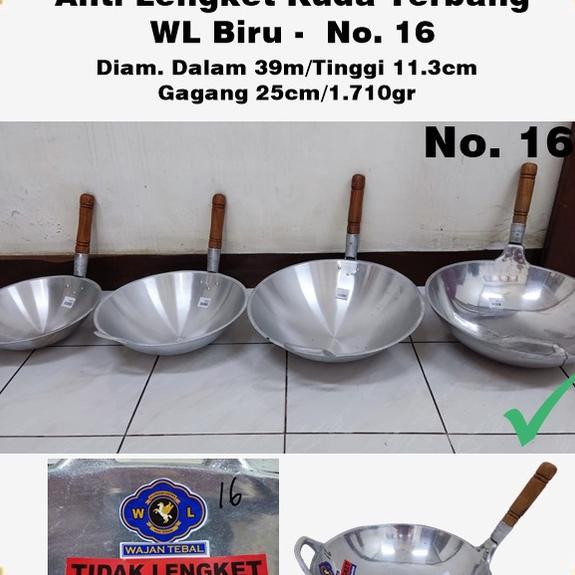 Wajan Nasi Goreng Super Anti Lengket Kuda Terbang Wl Biru No. 16