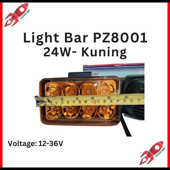 jaestrii / Lampu Sorot LED Bar Mobil LED Light Bar Offroad Runlai 24 watt kuning Diskon