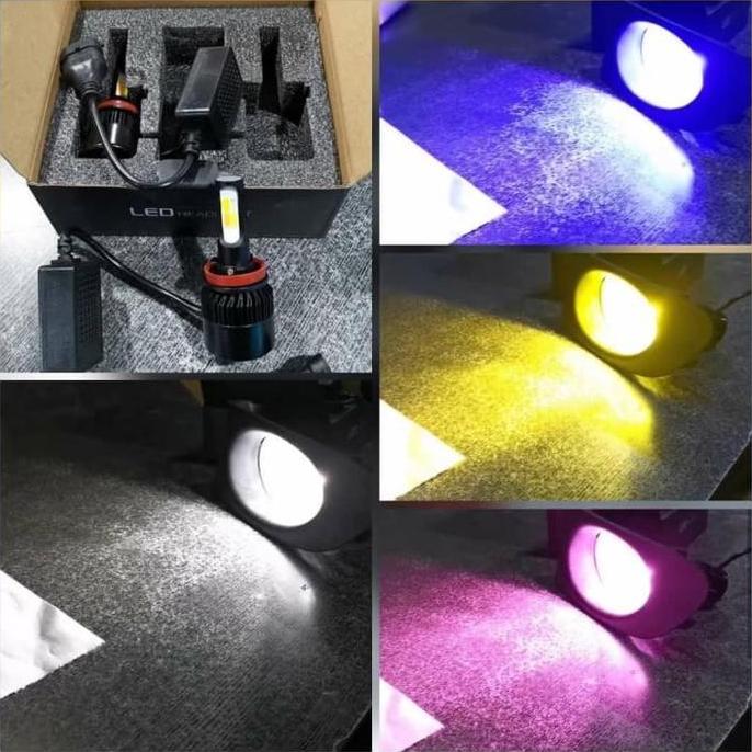 cvrewango / Led cob h11 4 warna led foglamp Diskon