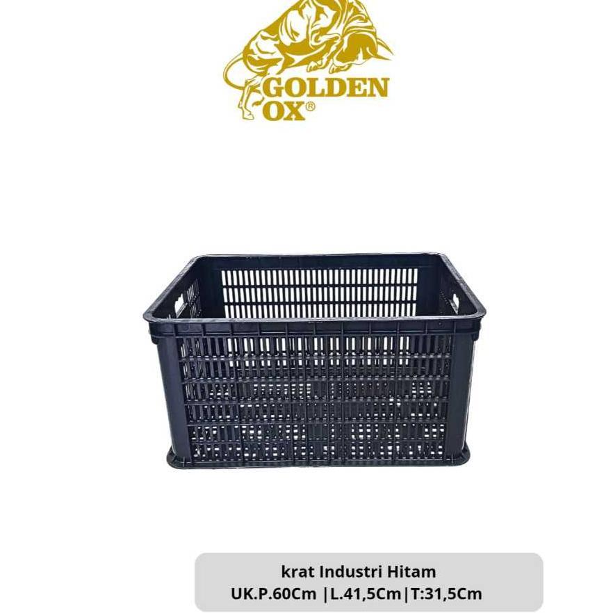 Krat Industri Hitam/Krat Serbaguna/Krat Plastik Tebal