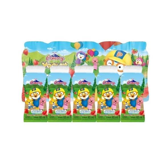CIMORY DRINK YOGURT PORORO STRAWBERRY 5X65 ML