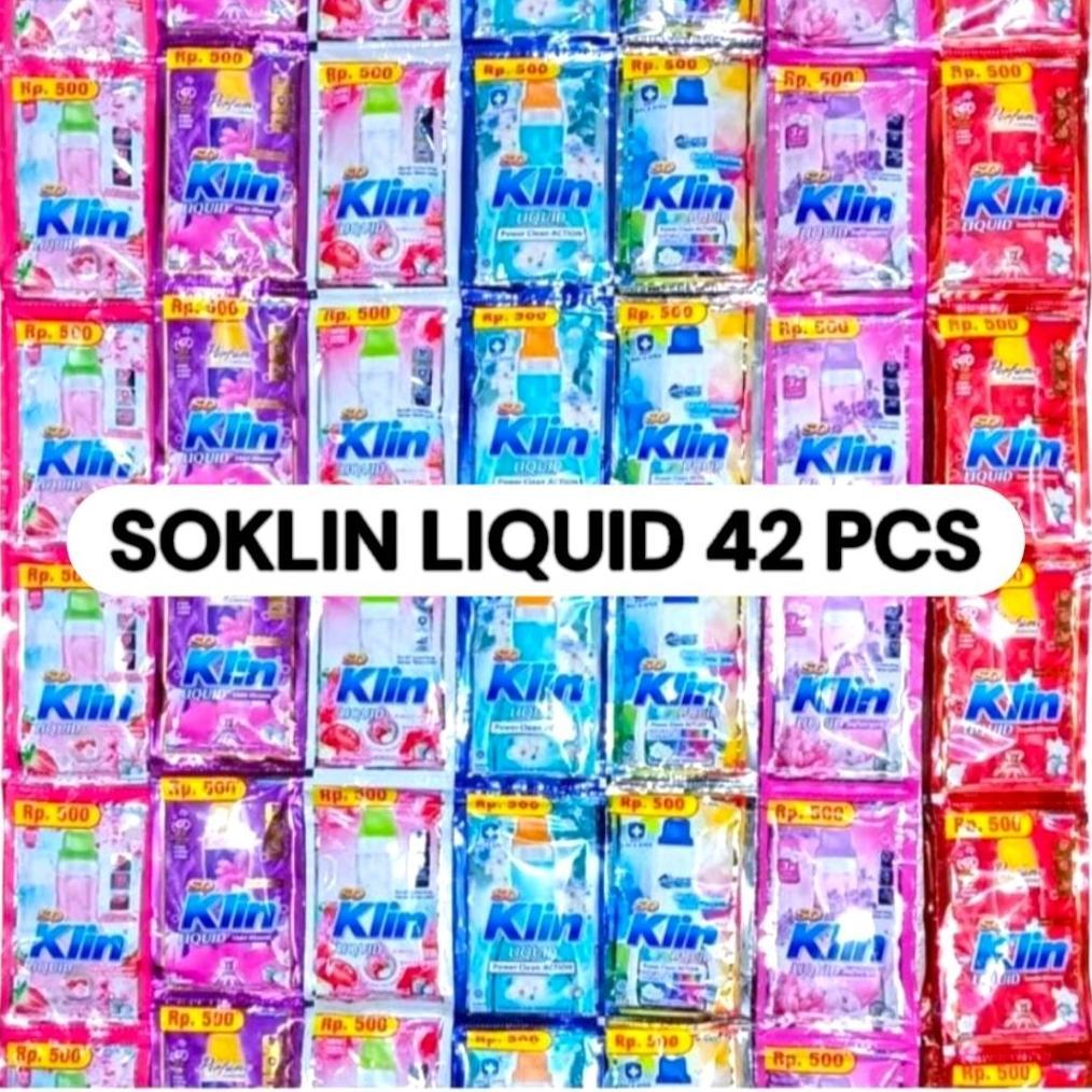 Soklin Cair 42 Pcs | Deterjen Cair Soklin