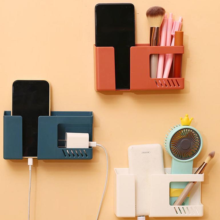 Rak Hanger Tempel Dinding Remote Tv Ac Smartphone Multifungsi Rak Penyimpanan Remote