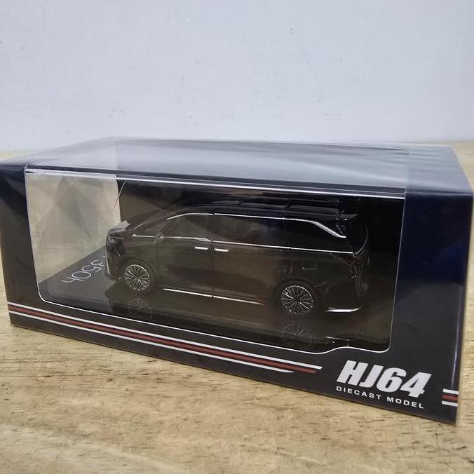Hobby Japan HJ643076BBK Lexus LM 350h LHD 7 Seater Black Diecast Koleksi Mobil Mainan Mini Scale 1/6