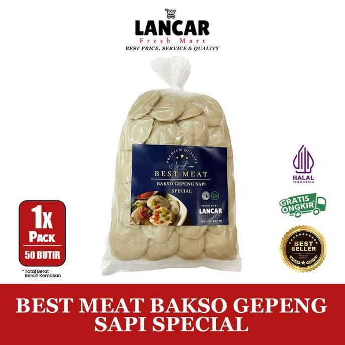ferdinanecer - best meat bakso gepeng sapi special isi 50 pcs