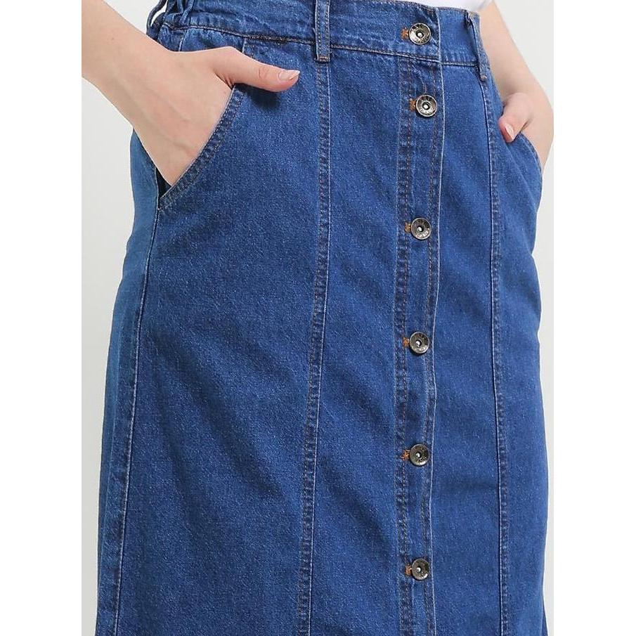 EXIT Yewava Skirts 112.93662.46 |Rok Jeans Wanita - Warna Biru (TERBAIK) (TERBARU) (TERMURAH)