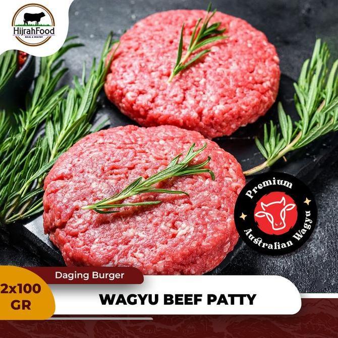 ferdinanecer - premium wagyu beef burger patty | daging burger wagyu premium siap masak - 200 gram