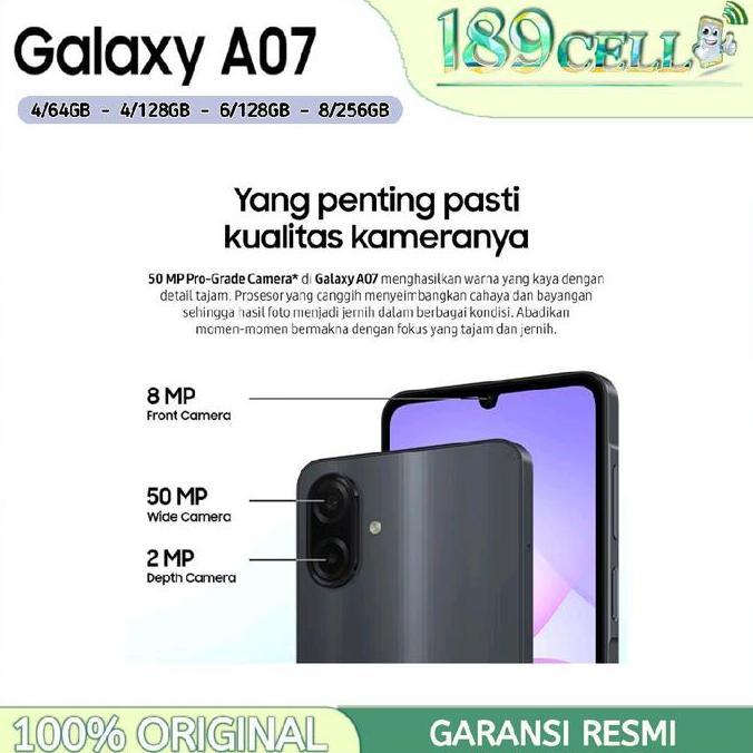 Comunicazione- Samsung Galaxy A07 [4/64Gb] [4/128Gb] [6/128Gb] [8/256Gb] - Camera 50Mp, Helio G99 - 