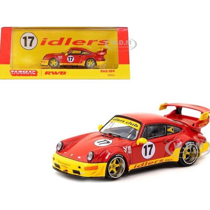 T64-037-IDR Tarmac Works 1/64 Porsche RWB 964 Idlers Red Diecast