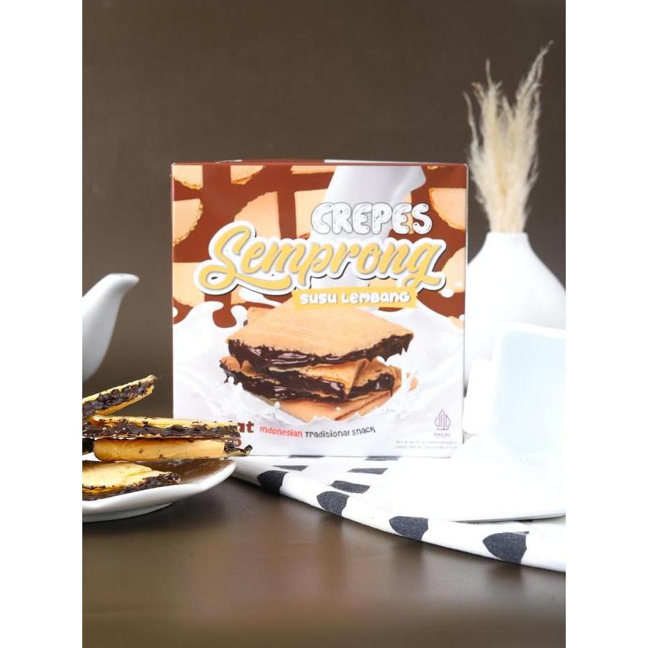 Semprong Susu Lembang - Coklat Kue Semprong Cemilan Oleh - Oleh Bandung