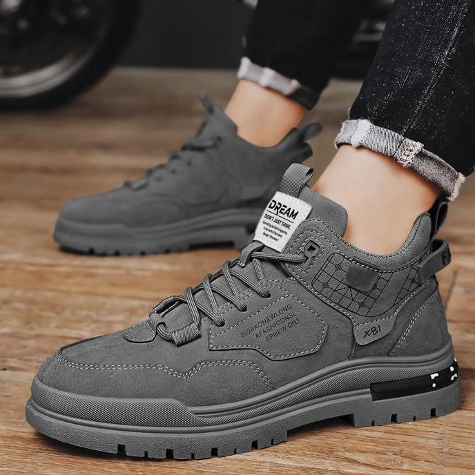 LVR Dino [Restock]  Sepatu Pria Hiking Kasual Sneakers Anti Slip Sepatu Lari Olahraga Cowok LV0687