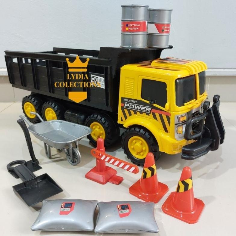 PREMIUM Mainan Truk Pasir Jumbo Plastik Tebal 43cm