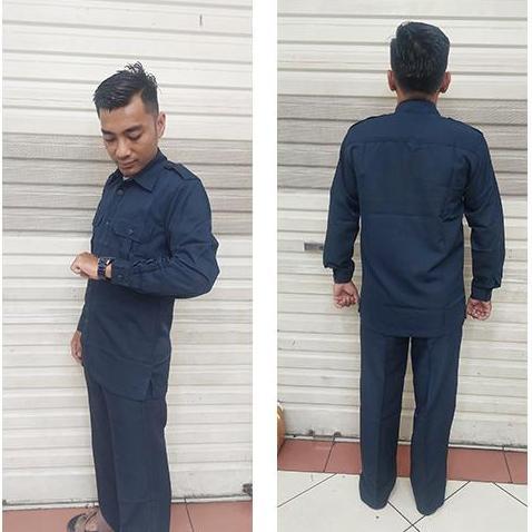 Setelan Baju Dinas Pdh Pria Lengan Panjang Katun