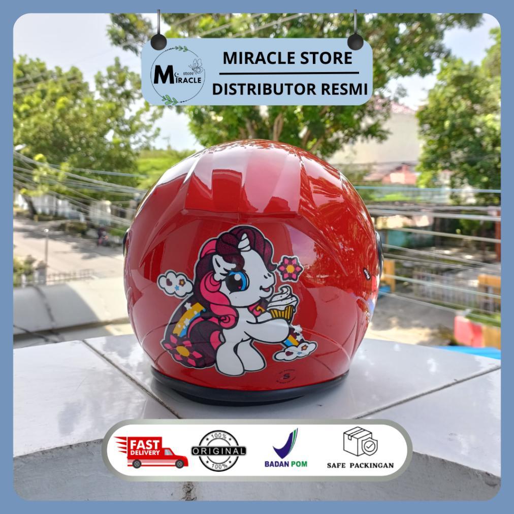 NEW HELM ZIP anak kecil ZIP GXV pet topi motif karakter kartun sni HELM ANAK - JUNIOR UMUR 2-15TH [t