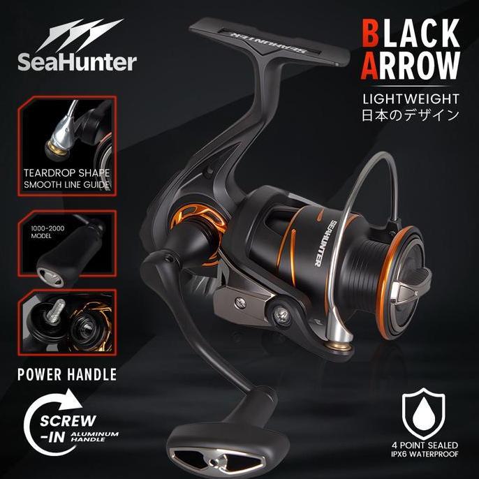 [OFFICIAL] SeaHunter Black Arrow Telescopic Joran Pancing Set=Joran+Reel Pancing Power Handle Spinni