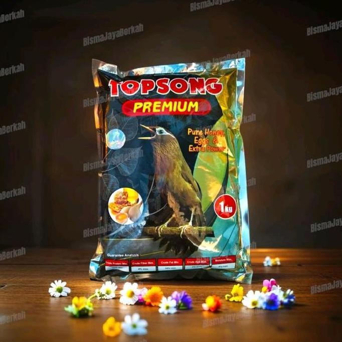 Voer Topsong Premium Pakan Makanan Voer Burung Wambi Hwa Mei Dll Protein Tinggi Tanpa Ef 1 Kg Allsho
