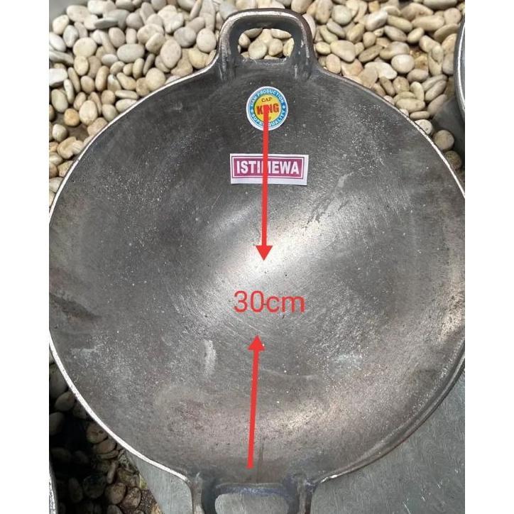 Wajan Baja Siyem / Wajan Jawa / Wajan Anti Lengket 30Cm