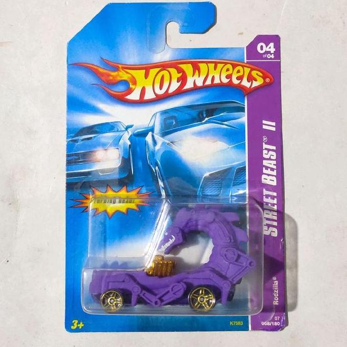 HOTWHEELS HOT WHEELS RODZILLA UNGU 2007 STREET BEAST II RARE FUN99